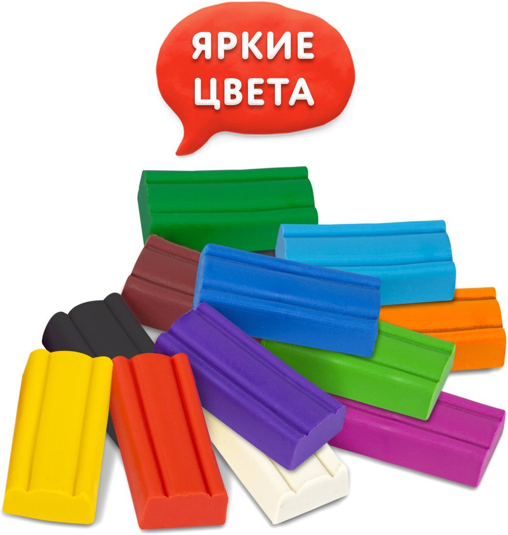Пластилин Юнландия Веселый шмель 106673 (16 цв)