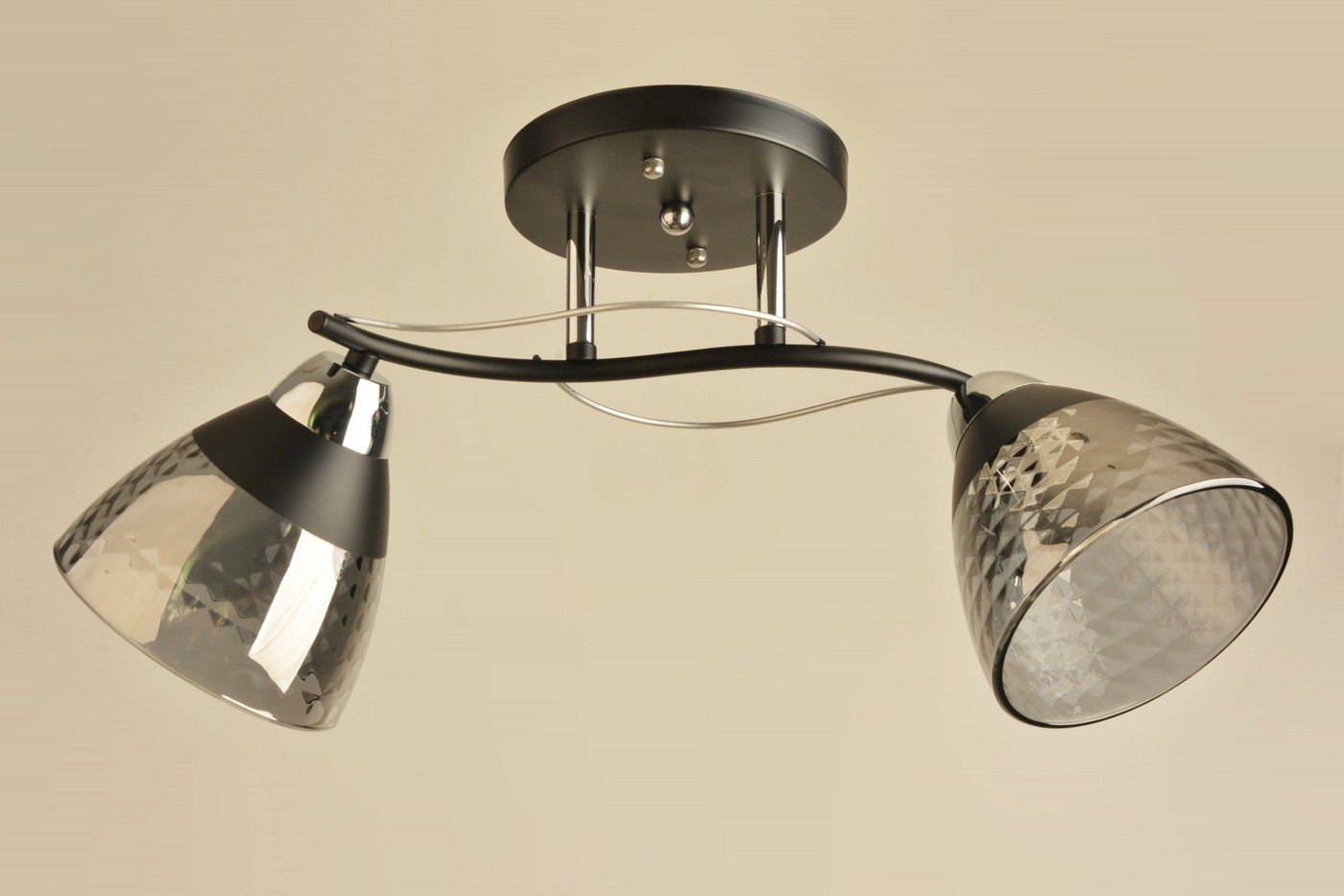 Люстра средней высоты Mirastyle BL-8199/2 BK+CR