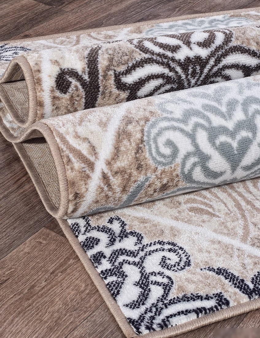 Ковер для жилой комнаты Merinos Valencia Deluxe d310-STAN-CREAM-BROWN (2.5x3.5)