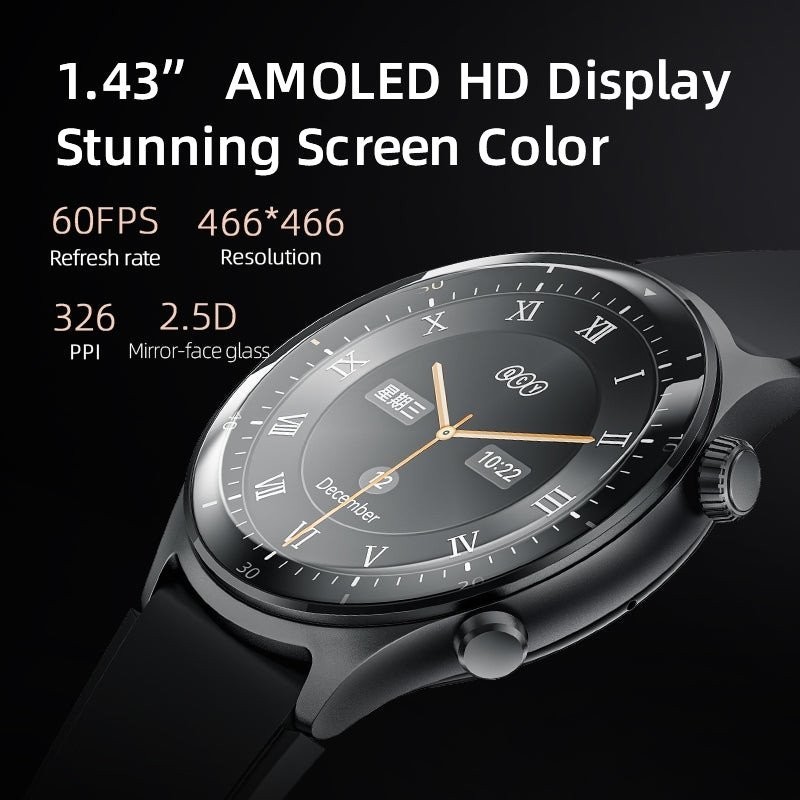 Умные часы QCY Watch Active GT (черный)