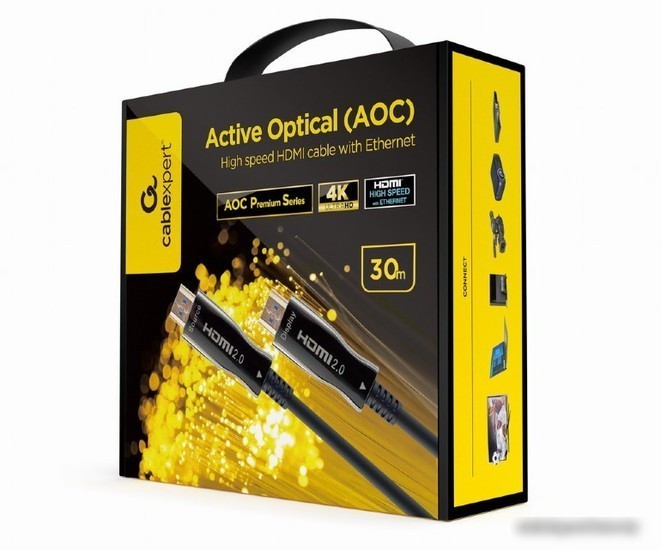 Кабель Cablexpert CCBP-HDMI-AOC-30M-02 HDMI -HDMI (30 м, черный)