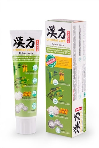 Зубная паста Modum Kampo Oriental Care Бамбук с морской солью и кальцием 100 г
