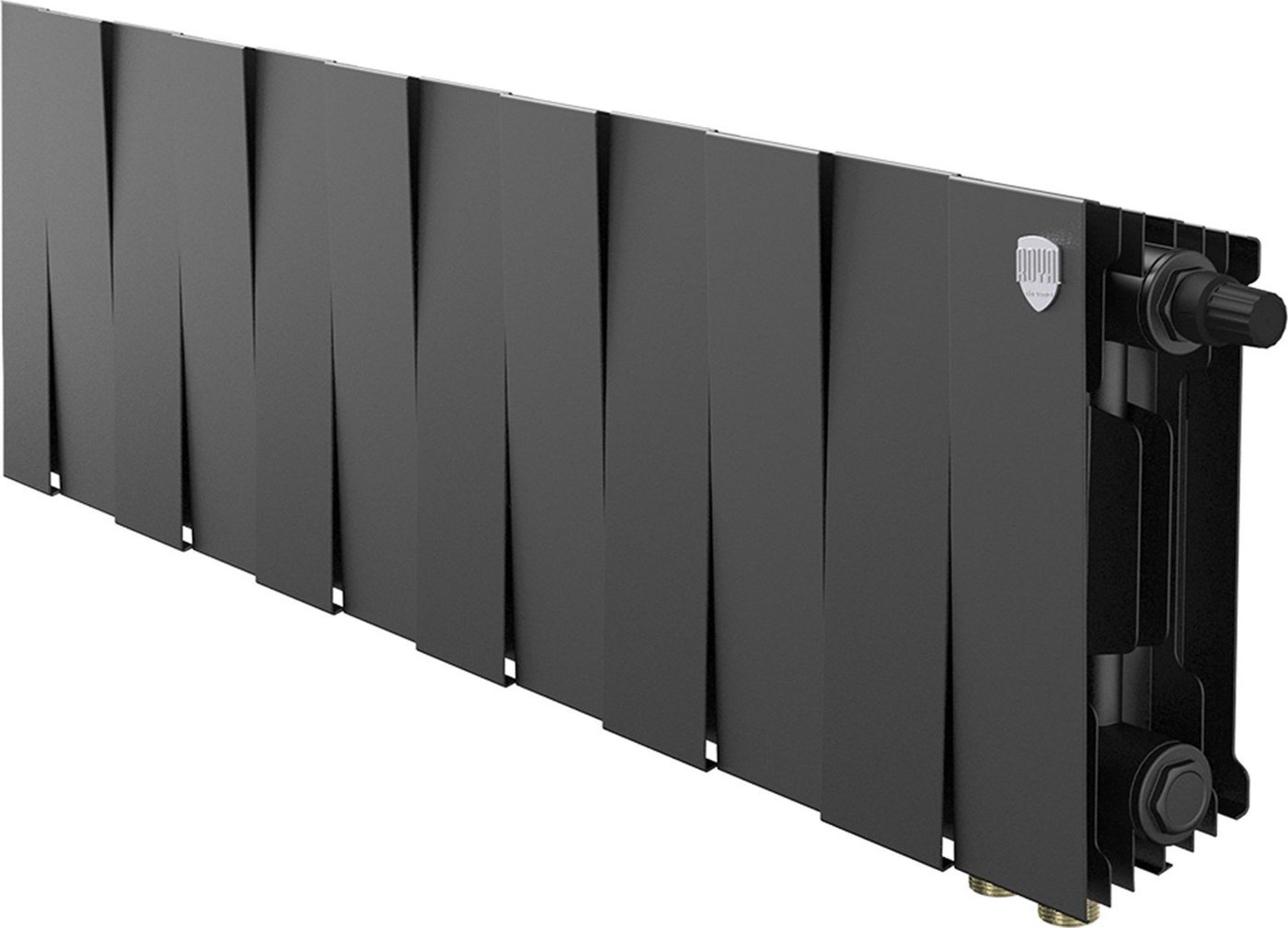 Биметаллический радиатор Royal Thermo PianoForte 200 Черный VR80- 12 секций