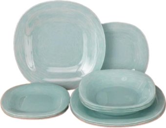 Столовый сервиз Luminarc Neo Carine Brush Mania Turquoise V6064 (12пр)