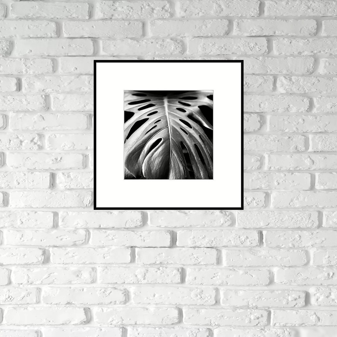 Картина Stamprint Листья 2 BW008 (50x50)