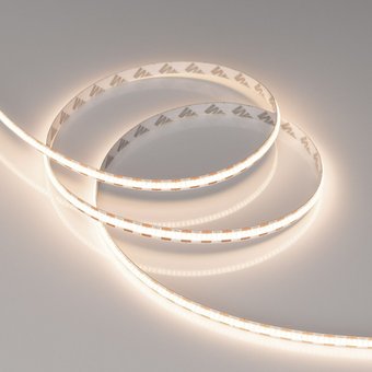 Светодиодная лента COB Arlight 9W/m 400LED/m CSP теплый белый 2.5М COB-X400-8mm 12V Warm3500 044588