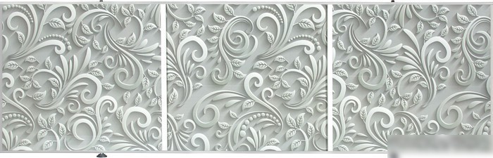 Фронтальный экран под ванну Comfort Alumin Узор белый 3D 1.5