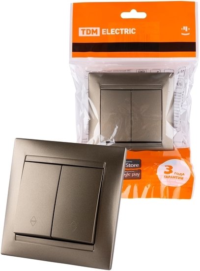 Выключатель проходной TDM Electric Лама SQ1815-0707