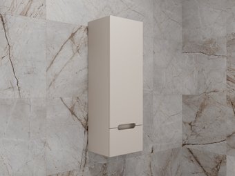 Symbolite Шкаф-полупенал для ванной Матис 36 Plus 1 ящик (эмаль, крем)