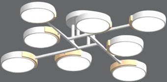 Припотолочная люстра LED4U L3212-840 WH
