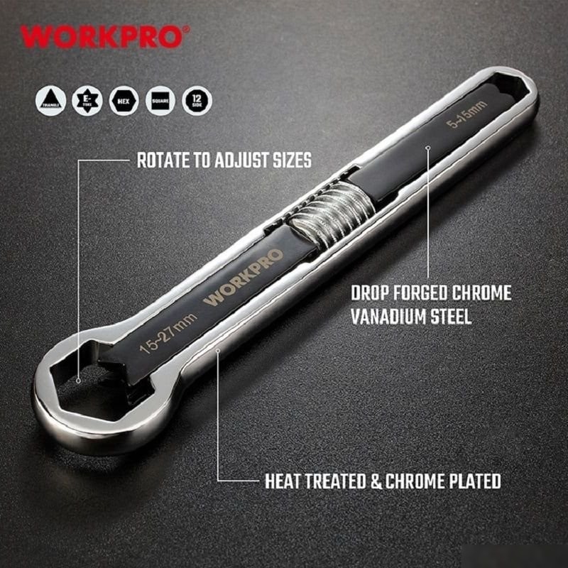 Ключ разводной Workpro WP272016