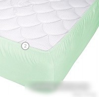 Защитный наматрасник Vegas Protect Cotton S1 200x200 (фисташковый)