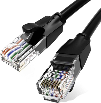 Кабель Vention IBEBK RJ45 - RJ45 (8 м, черный)