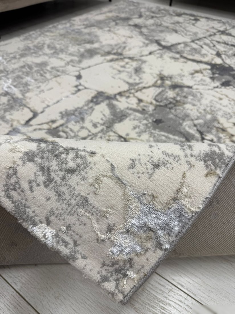 Ковер для жилой комнаты Radjab Carpet Амальфи Прямоугольник A5699A (2.4x3.4, Cream/L.Grey)