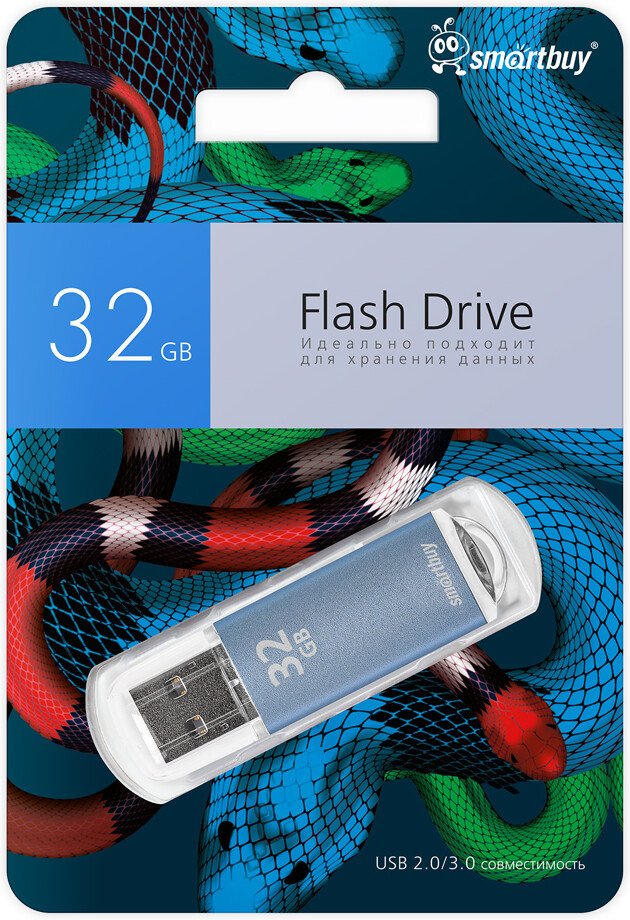 USB Flash SmartBuy V-Cut 32GB (синий)