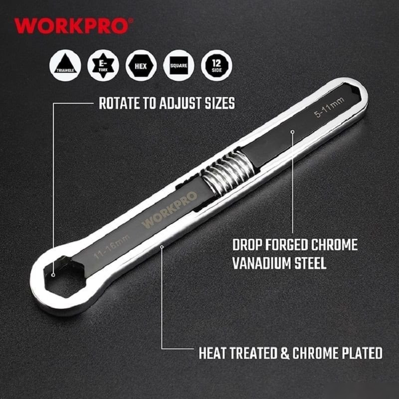 Ключ разводной Workpro WP272017