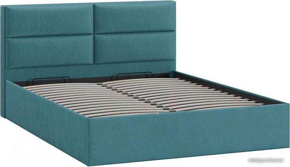 Кровать Трия Глосс универсальный тип 1 с ПМ и заглушиной 160x200 (Wellmart Indigo)