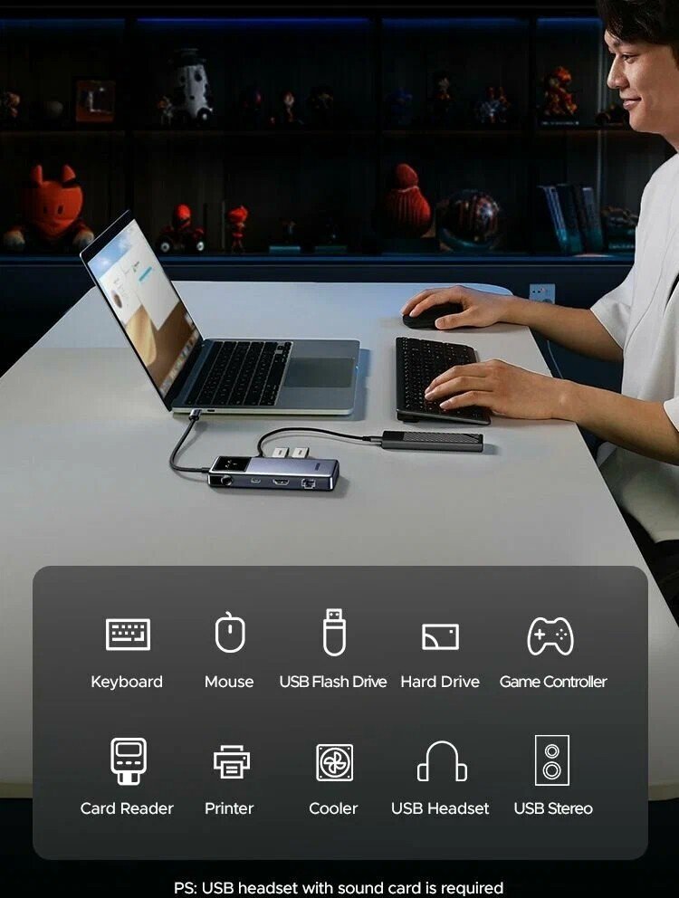 Док-станция Ugreen CM888 45155