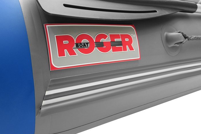 Моторно-гребная лодка Roger Boat Hunter Keel 3000 (малокилевая, серый/синий)