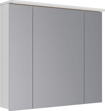 Lemark Шкаф с зеркалом для ванной Zenon 90x80 LM90ZS-Z (белый глянец)