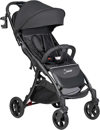 Коляска прогулочная «книга» Farfello Sunrise FS-001 (черный)