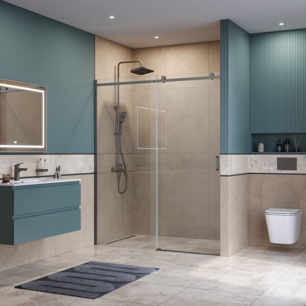 Душевая дверь BelBagno SOFT_CLOSE-2-BF-1-150-C-GM