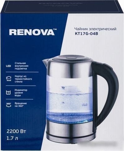Электрический чайник Renova KT-17G-04B