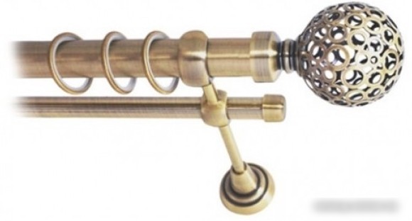 Наконечник для карниза Lm Decor YF095 Ажур 25мм (антик)