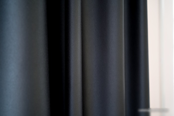 Комплект штор Decoretto Блэкаут двухсторонний Сталь БДГС-K1-3А 1.25x2.6 м (графит/серый, 2 шт)