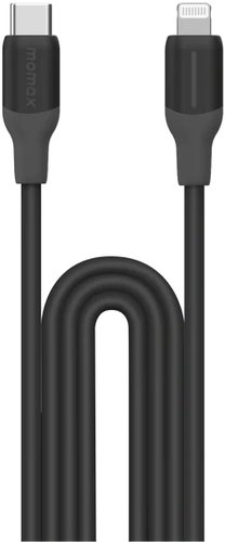 Кабель Momax DL53D 1-Link Flow LC USB Type-C - Lightning (1.2 м, черный)