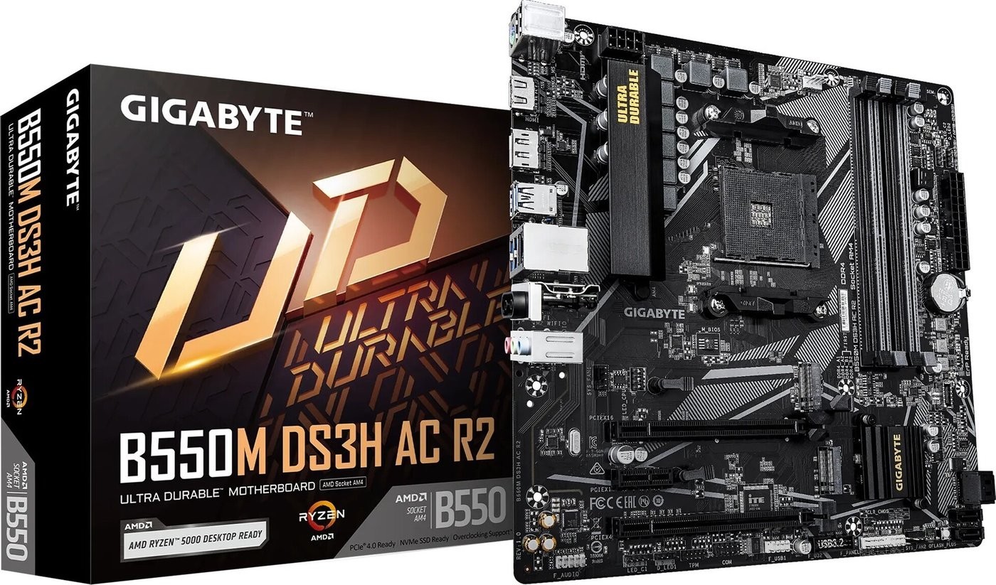 Материнская плата Gigabyte B550M DS3H AC R2