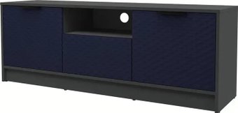 Тумба Интерлиния ТВ Концепт КТ-ТВ3-50 Техно (антрацит/индиго)