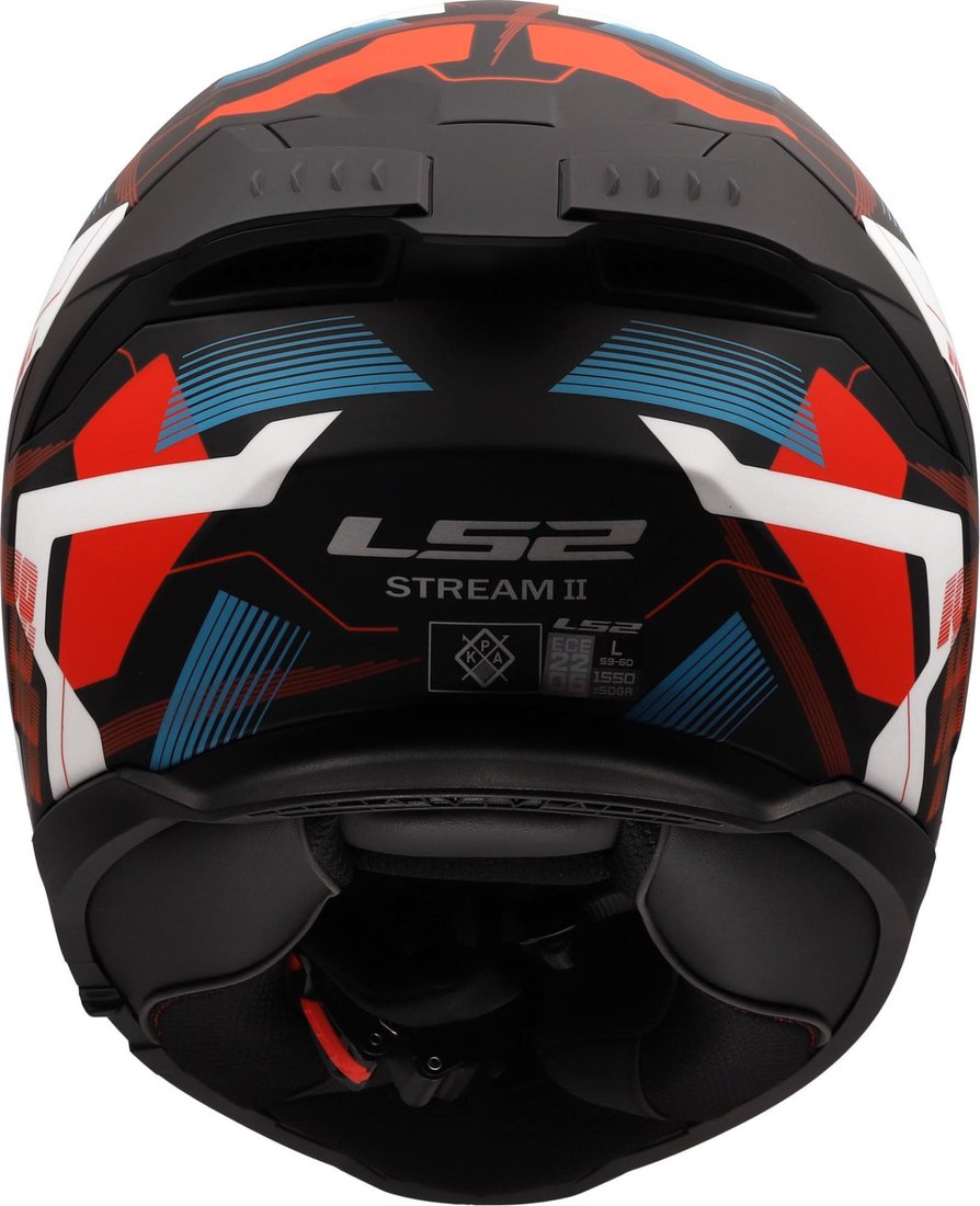 Мотошлем LS2 FF808 Stream II Mika (2XL, белый/синий/красный)