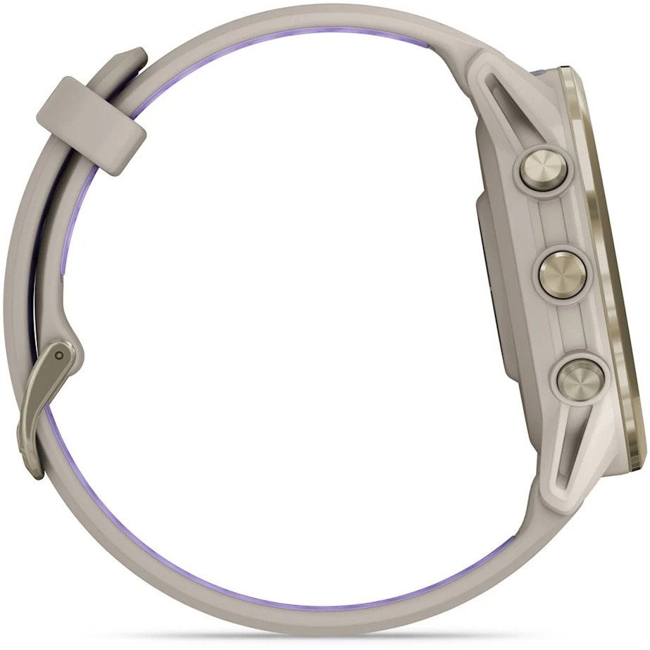 Умные часы Garmin Forerunner 970 47 мм (бежевый/фиолетовый)