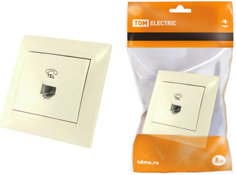 Розетка телефонная TDM Electric Лама SQ1815-0115