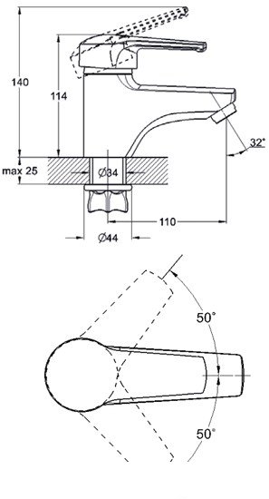 Смеситель Solone SIT1-A182