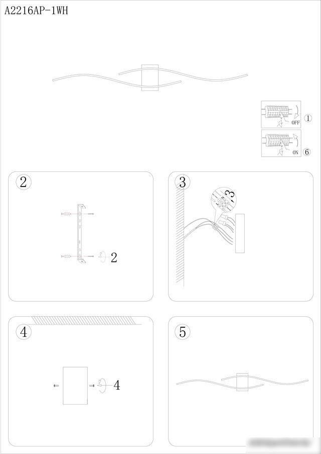 Бра Arte Lamp A2216AP-1WH
