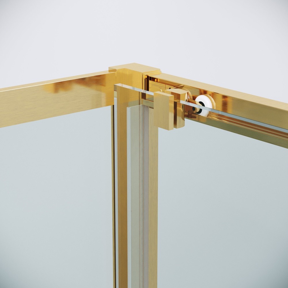 Душевой уголок Grossman Cosmo 100x80x195 120.K33.02.1080.32.00 (золото сатин/стекло прозрачное)