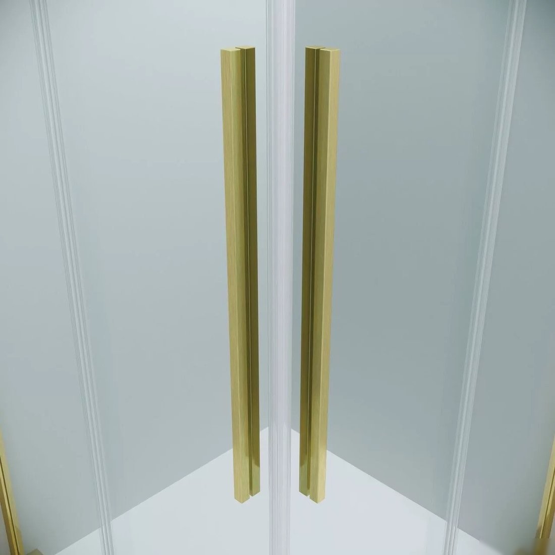 Душевой уголок Grossman Galaxy 90x90x195 300.K33.01.9090.32.00 (золото сатин/прозрачное стекло)