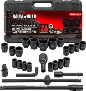 Универсальный набор инструментов BaumAuto BM-68262-5MPB (26 предметов)