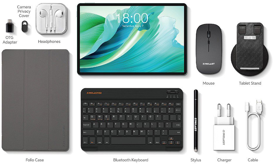 Планшет Teclast P30T 3GB/128GB (с аксессуарами, серый)