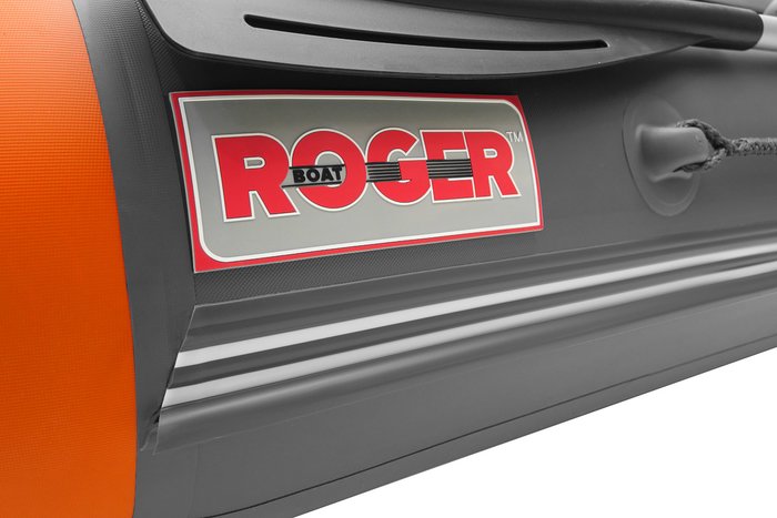 Моторно-гребная лодка Roger Boat Hunter Keel 3500 (малокилевая, графит/оранжевый)