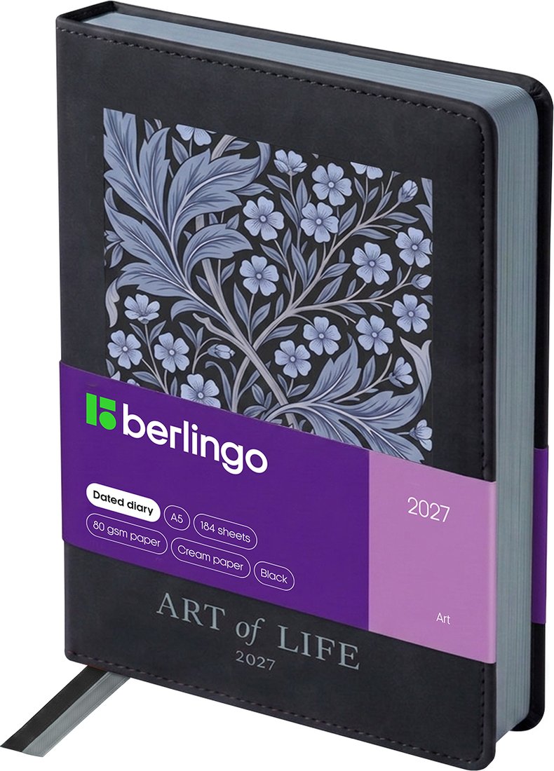 Ежедневник Berlingo Art 2027г DD7_F0026 (184л, черный)