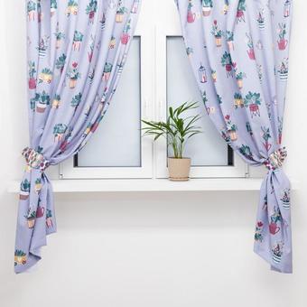 Комплект штор Этель Hygge с подхватами 1.45x1.8 м (2 шт)