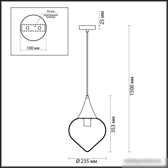 Подвесная люстра Odeon Light Kesta 4950/1