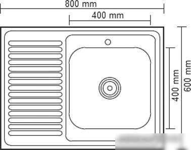 Кухонная мойка Ledeme L98060-R