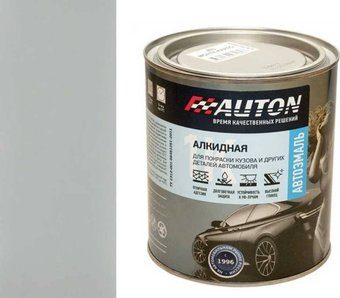 Автомобильная краска Auton алкидная - 671 Серая - банка. 800 мл