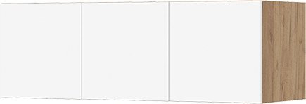 Антресоль Стендмебель Хелен АН 03 1200 (белый/дуб крафт золото)