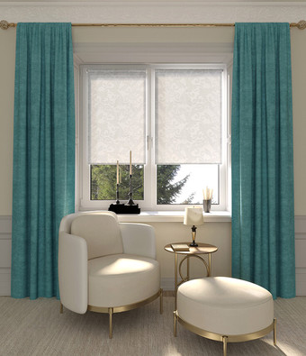 Рулонные шторы Legrand Севилия 57x175 (серебро)