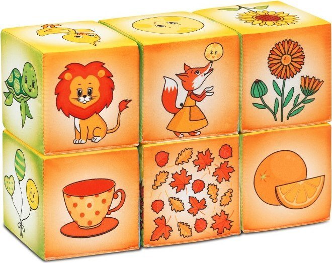 Развивающая игра Мякиши Кубики Азбука цвета 924